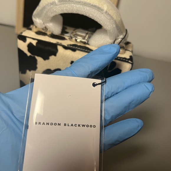 Brandon Blackwood cow print mini Kendrick trunk - Picture 9 of 13